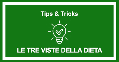 Le tre viste della dieta