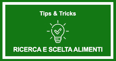 Ricerca e scelta alimenti 